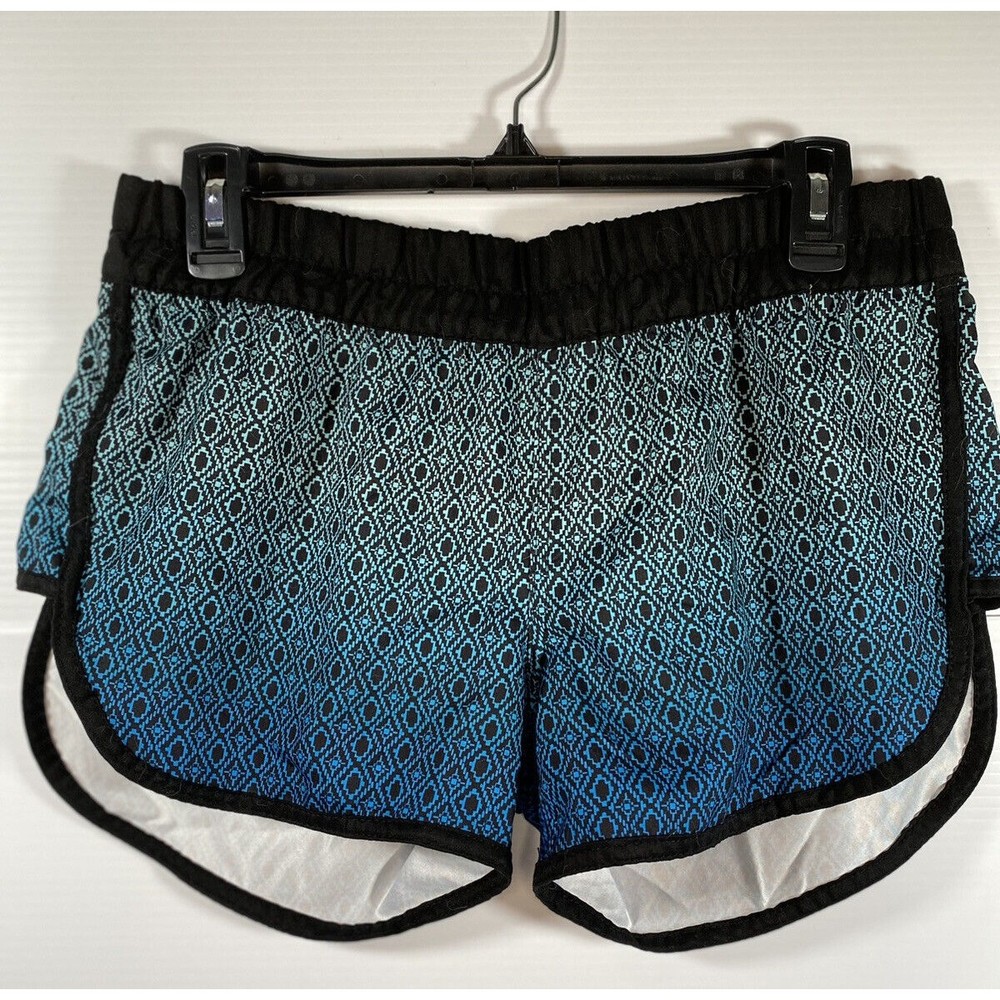 BURNSIDE Women’s Shorts jogger active athletic gym yoga size medium blue ombre